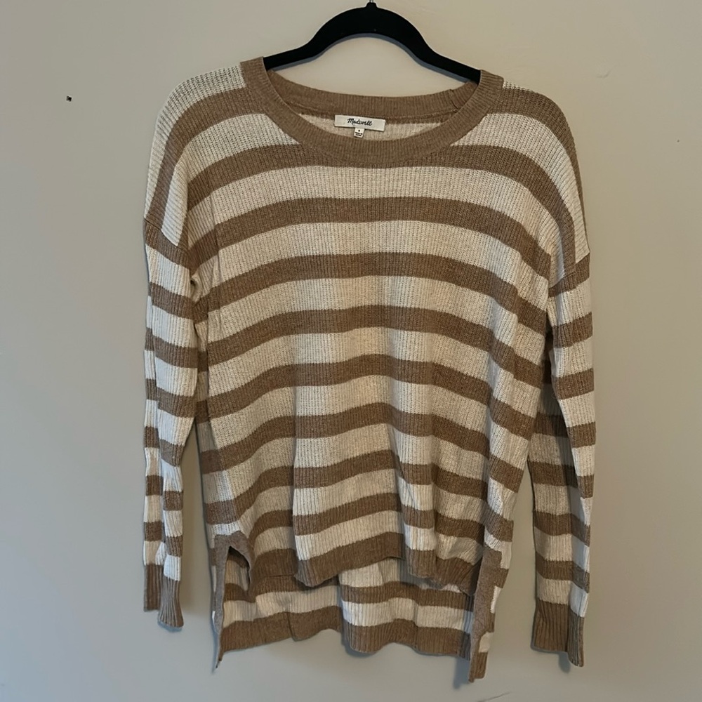 Madewell striped knit sweater, size S